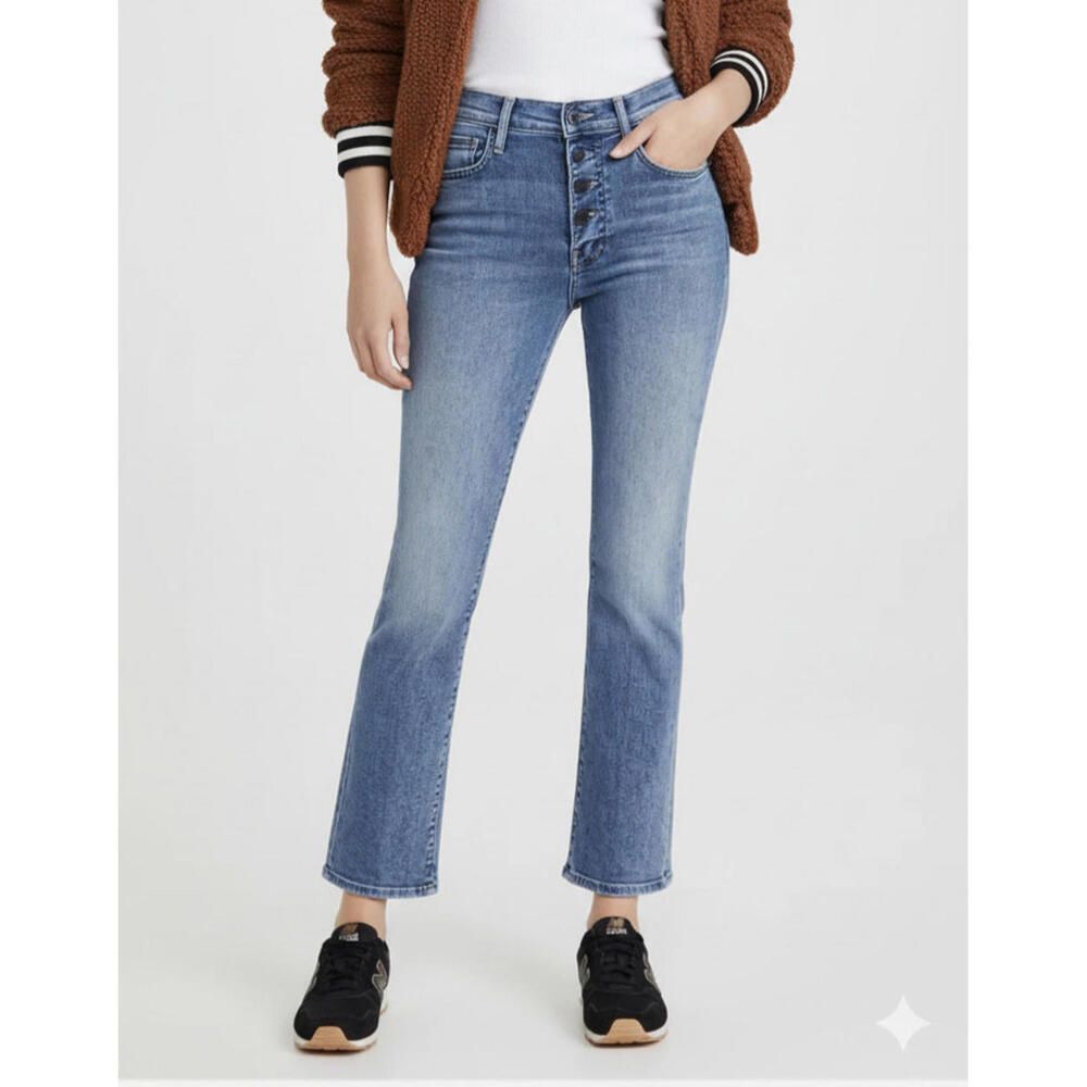 Mother The Pixie Insider Jeans Acid Wash 90s High Rise Straight Leg 24